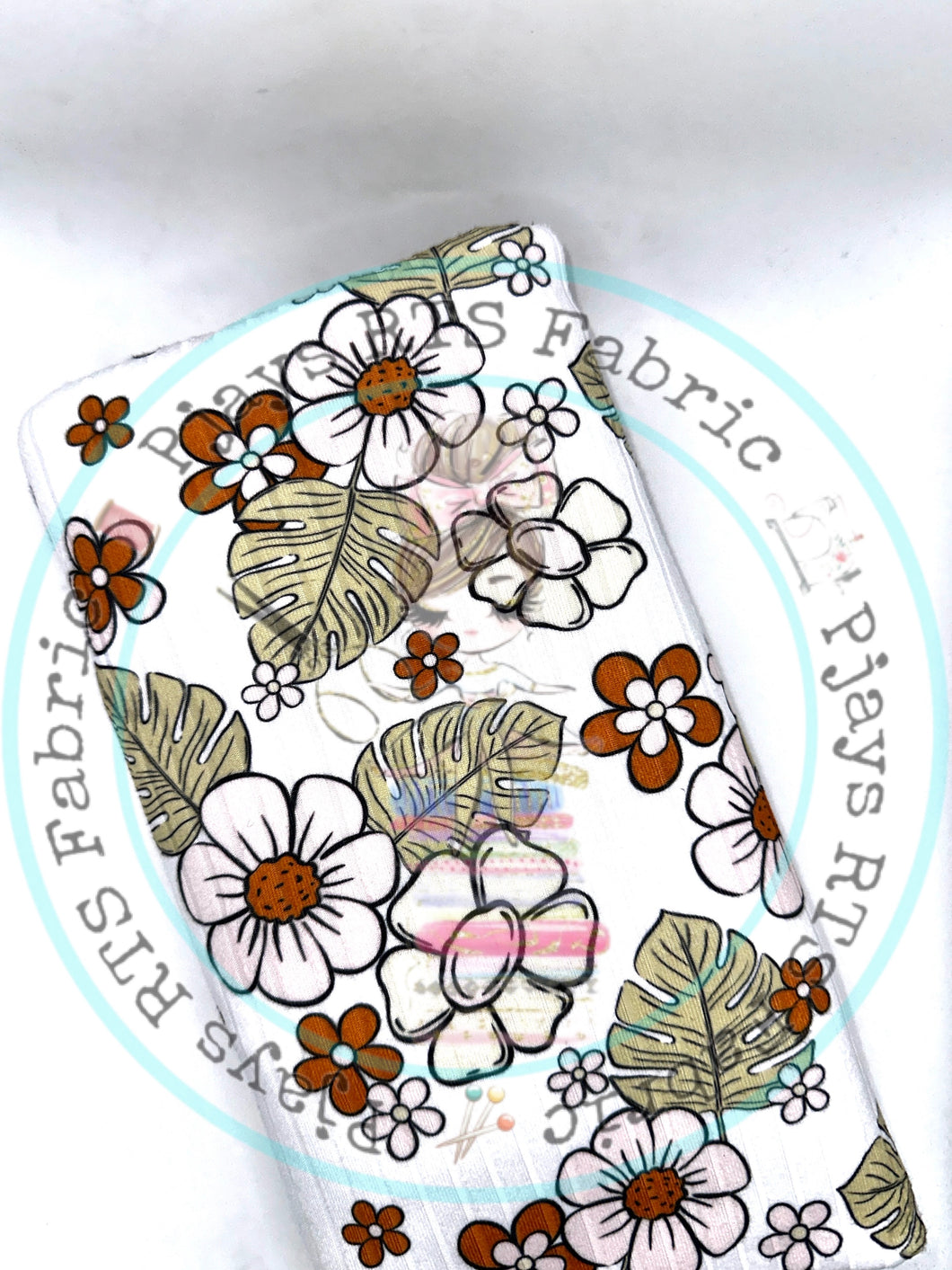 MISCF- Floral leaves - rib