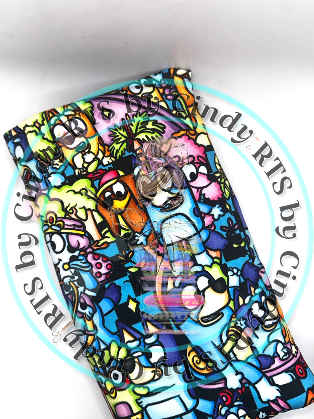 KS-CHECKERED BLUE DOG FRIENDS