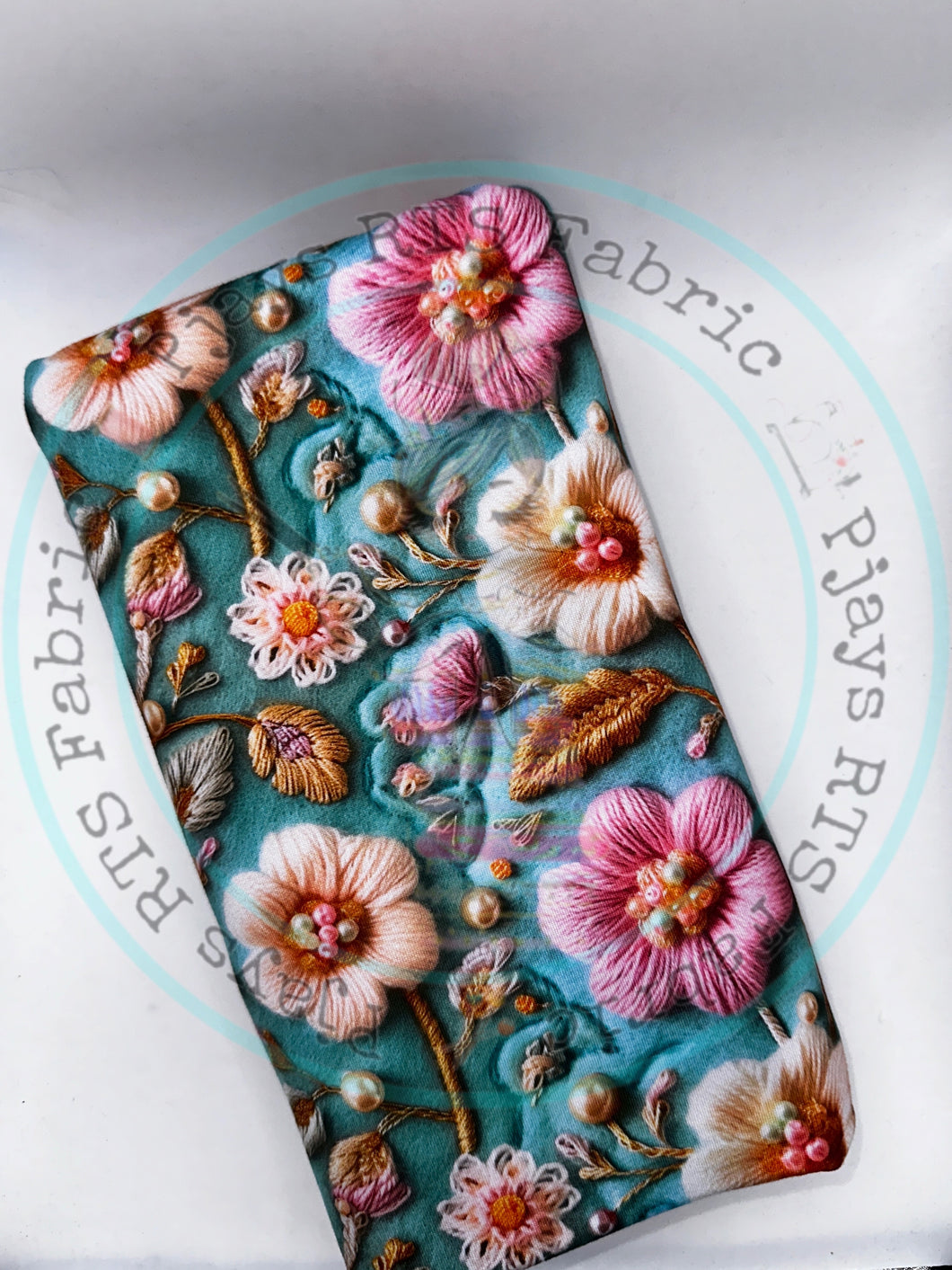 Teal Knit Floral