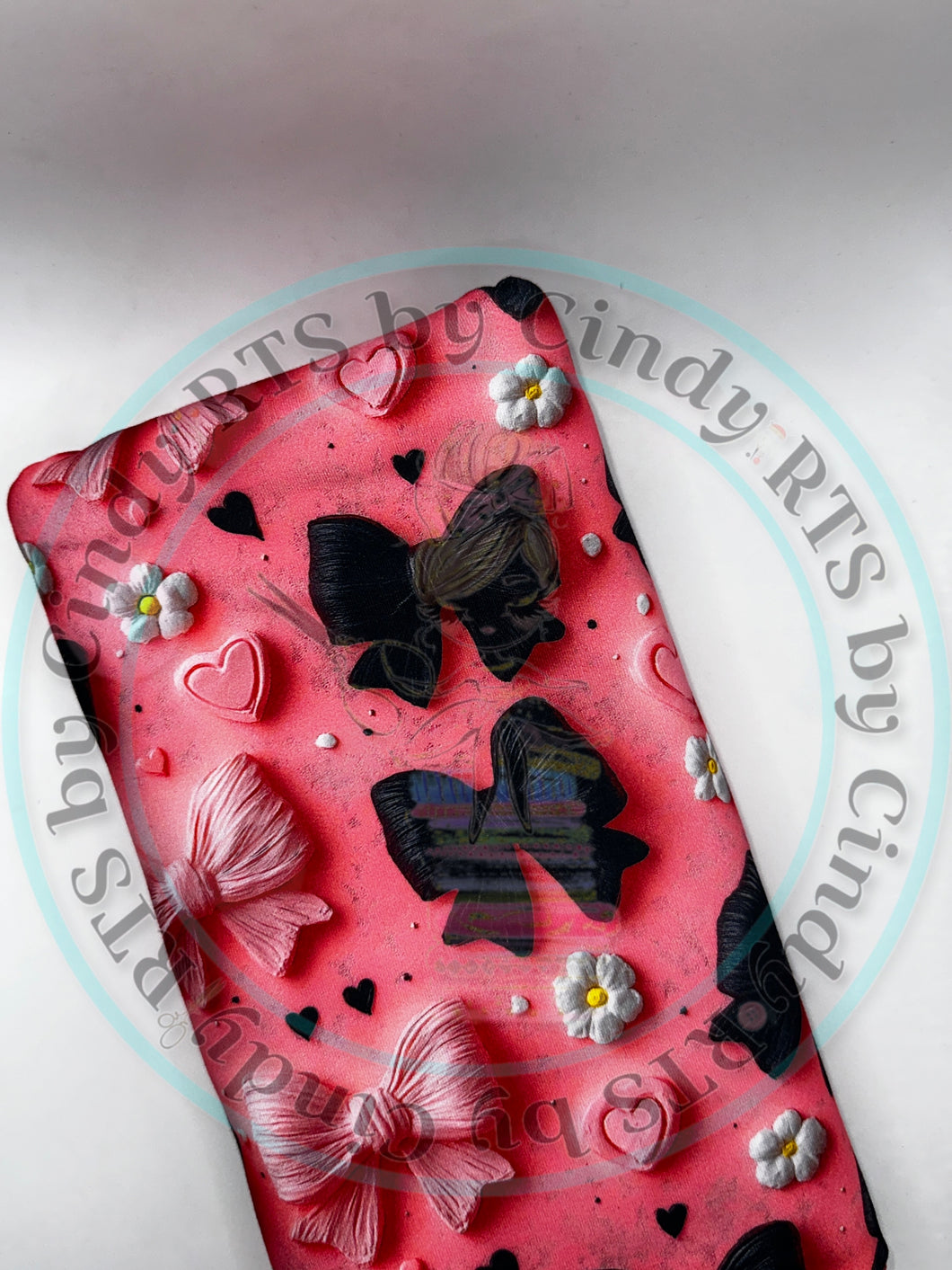 MISCG- BLACK BOWS IN PINK