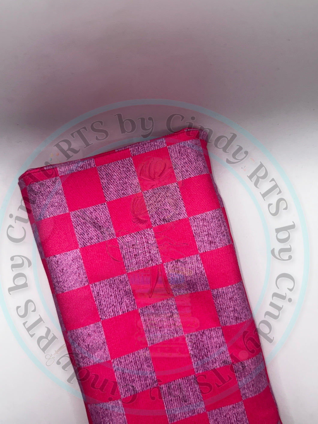 COOR- CHECKERED PINK DENIM