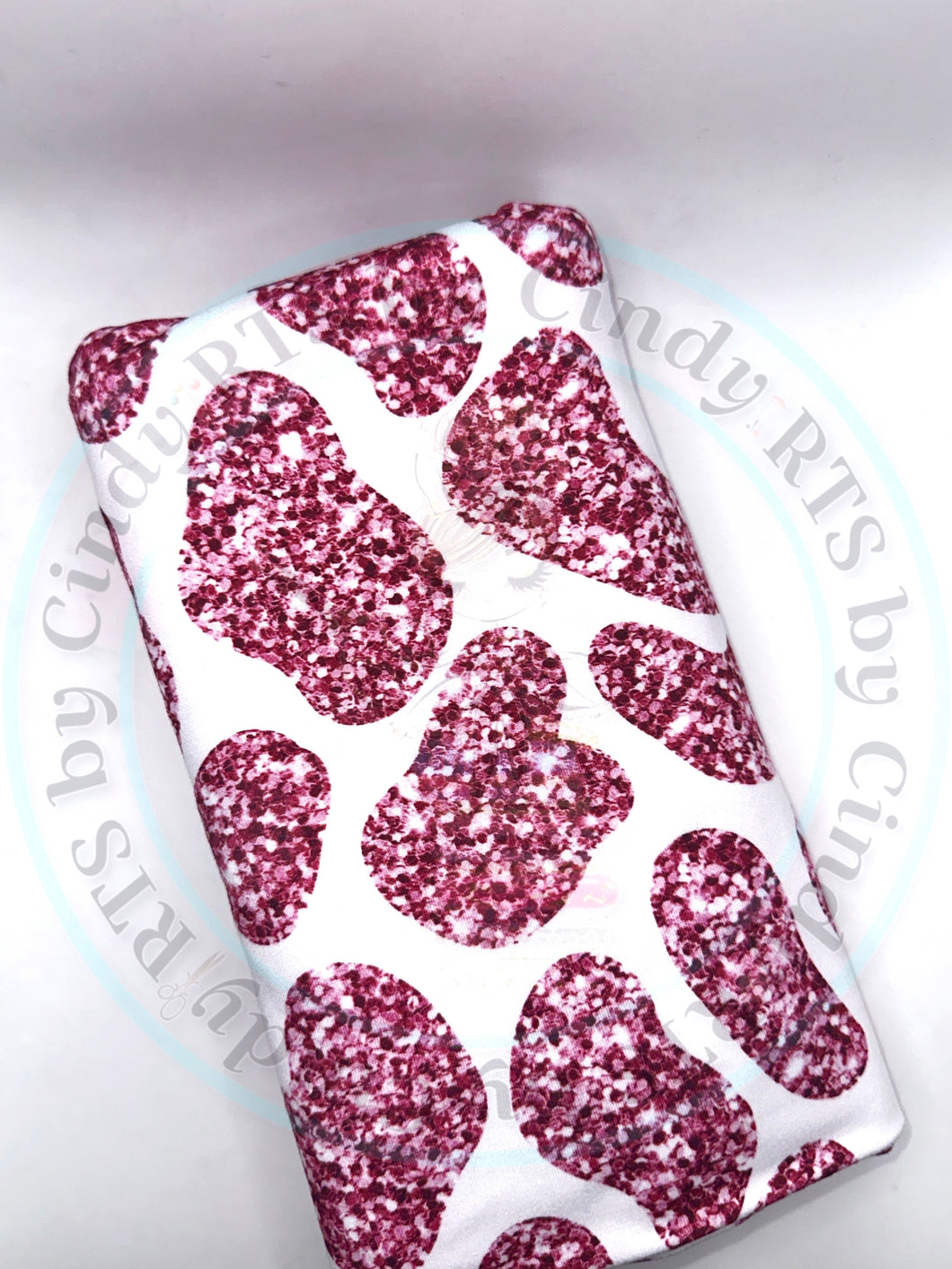 COOR- PINK SPARKLE COW PRINT